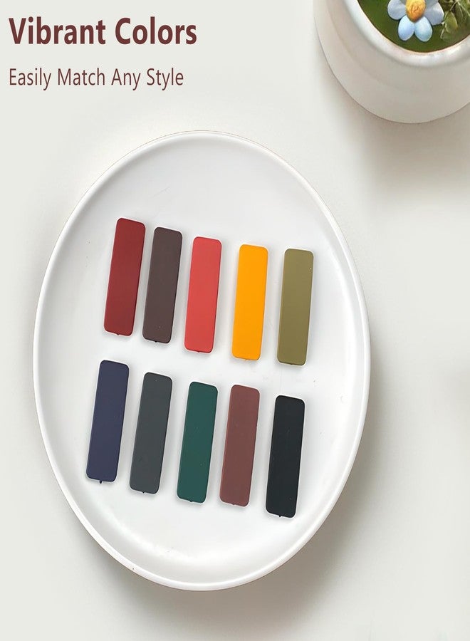 Jaasuee Matte Snap Hair Clips for Girls and Women, 20 Pcs Cute Solid Candy Color Hair Barrettes, Lightweight and Durable Hair Accessories - Image 2